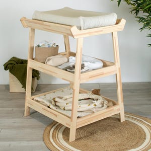 Handcrafted Baby Changing Table Nursery furniture organizer
