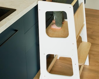 Kitchen tower kids learning step stool montessori tower extra safety