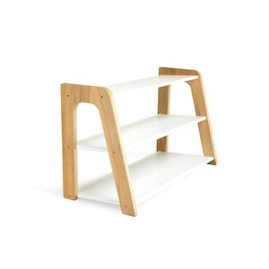 Shoe rack Oak wood shoe storage entryway organizer shoe stand sneaker shelf