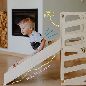 Kids kitchen tower 3in1 learning step stool desk slide montessori furniture helper tower foldable