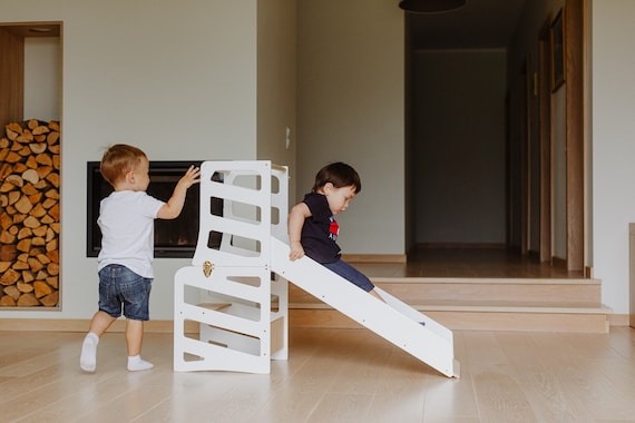 Scaletta pieghevole regolabile per bagni per bambini