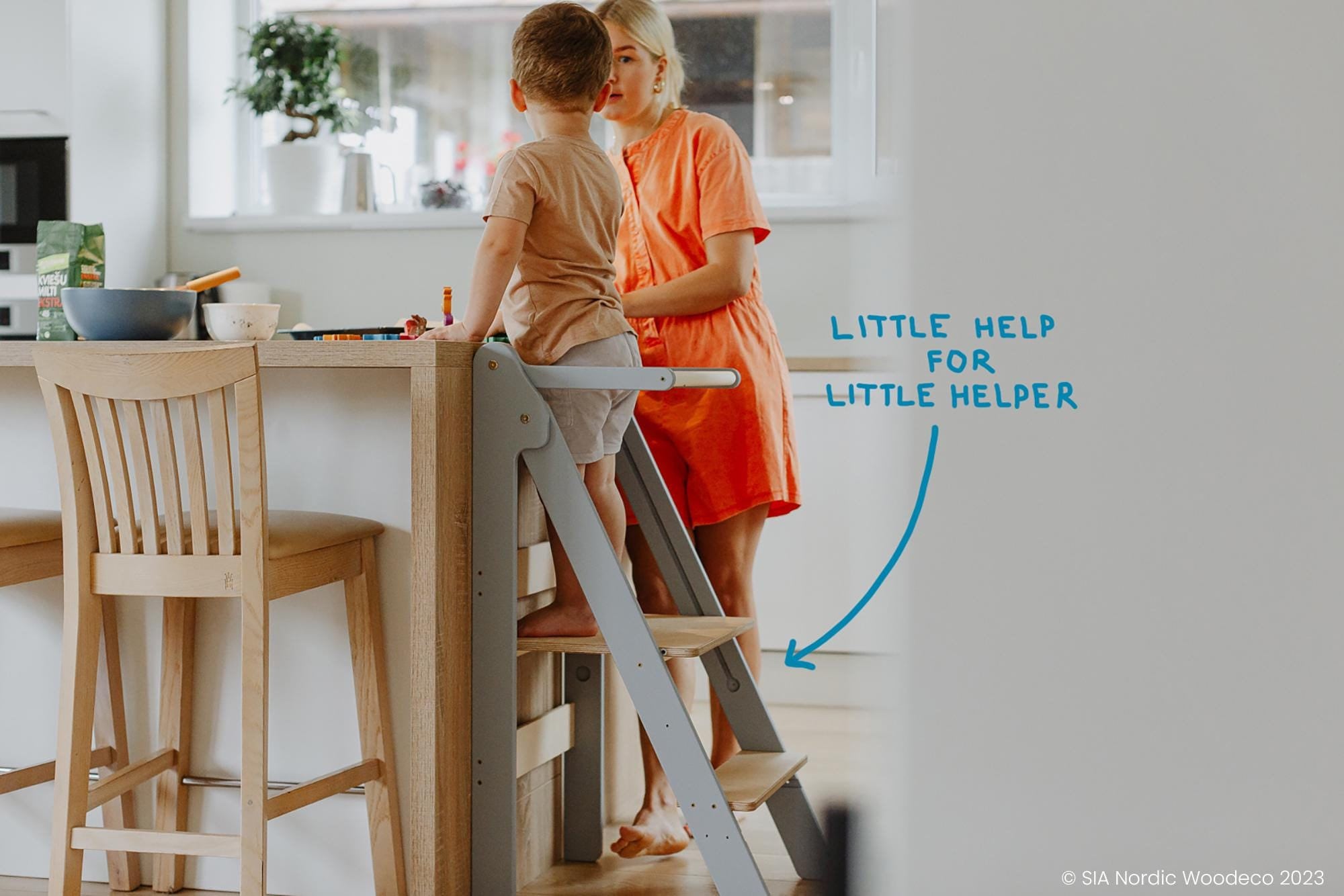 Torre Apprendimento Montessori DefiPad - Sicura, Regolabile, Per Bambini 1+ Anni