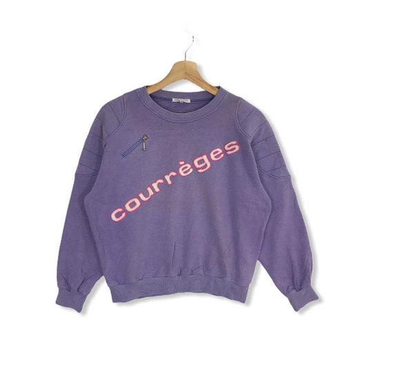 COURREGES PARIS Embroidery Spell Out Big Logo Cour