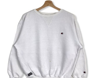 champion sweater white