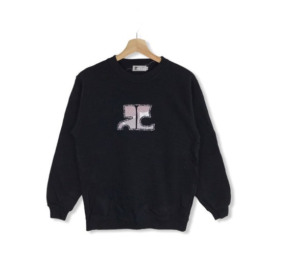 COURREGES PARIS Embroidery Spell Out Big Logo Cour