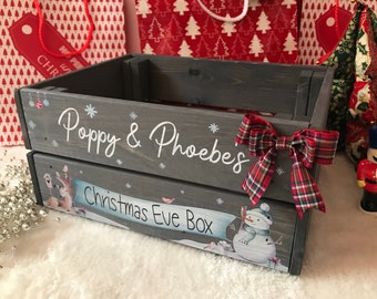 Personalised Christmas Eve box, Christmas Eve box, Christmas Eve crate, Christmas box, Xmas, Christmas crate, personalised Christmas,