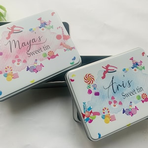 Personalised sweet Tin, sweeties, treat, girlfriend, Valentines, gift for her, him, Mother's Day, Father's Day, Mum, Dad image 6