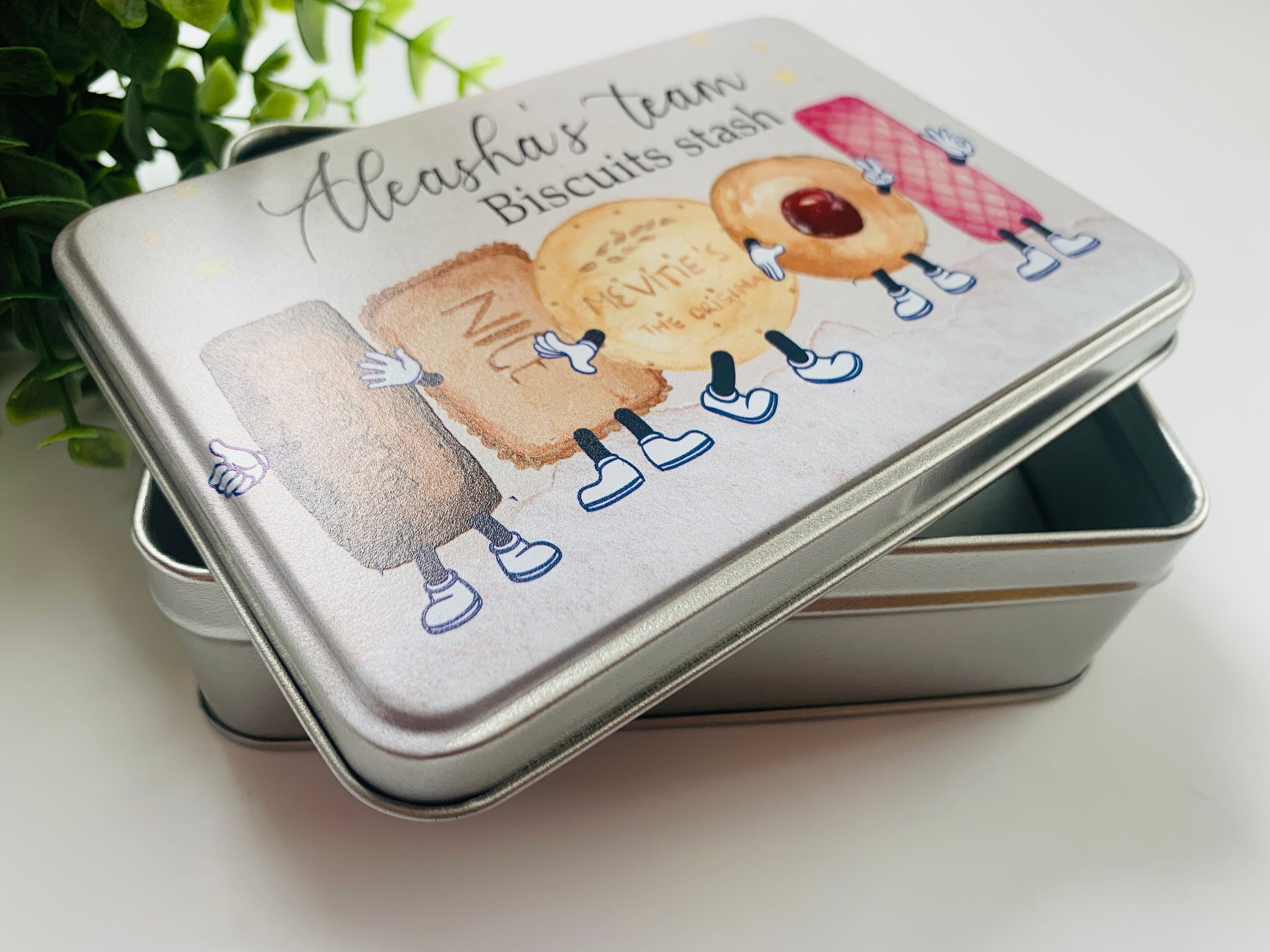 Personalised biscuit tin, biscuits, cookies, girlfriend, gift for her, him, Mother's Day, Father's Day, Mum, Dad, Grandparent, Grandma, Gran
