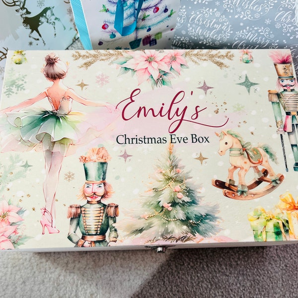 Personalised Christmas Eve box, Christmas Eve box, Christmas Eve, Christmas box, Christmas crate, toddler gift, Xmas gift, Santa, nutcracker