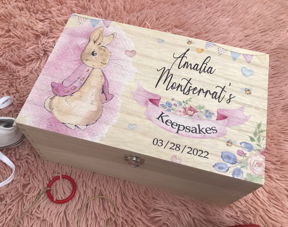 Personalised Wooden Keepsake Box Memory Box Children Box - Etsy