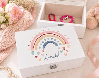 Personalised jewellery box, hair clips bows, ring box, holder, bobbles, girls, teenager, for her, Daughter, sister, Mum, birthday, present