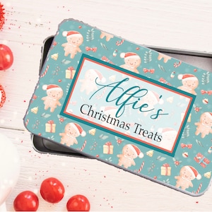 Personalisierte Weihnachtsdose, Kekse, Leckerlidose, Geschenk für sie, Geschenk für ihn, Heiligabend, Weihnachtsgeschenk, Mama Geschenk, Papa Geschenk, Heiligabend Box