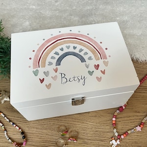 Personalised jewellery box, hair clips bows, ring box, holder, bobbles, girls, teenager, for her, Daughter, sister, Mum, birthday, present