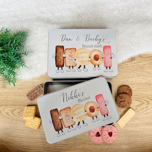 Personalised biscuit tin, biscuits, cookies, girlfriend, gift for her, him, Mother's Day, Father's Day, Mum, Dad, Grandparent, Grandma, Gran image 4