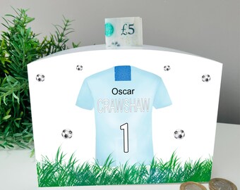 Fußballmannschaft Kinder Spardose, Geldbank, Weihnachtsgeschenk, Geschenk für ältere Kinder, Kindergeburtstag, Teenagergeschenk, Jungengeschenk, Sportfan, Fußball, für ihn