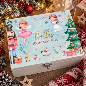 Caja de Nochebuena de Cascanueces, Navidad, caja de Navidad, Mi primera Navidad, Navidad para niños, regalo, Nochebuena, Tradición familiar, bebé