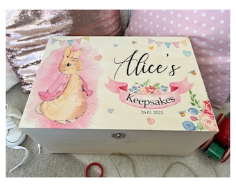 Personalised wooden keepsake box, memory, child, baby shower, toddler, gift, christening , birthday, first, newborn, for him her, pregnant