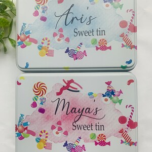 Personalised sweet Tin, sweeties, treat, girlfriend, Valentines, gift for her, him, Mother's Day, Father's Day, Mum, Dad image 7