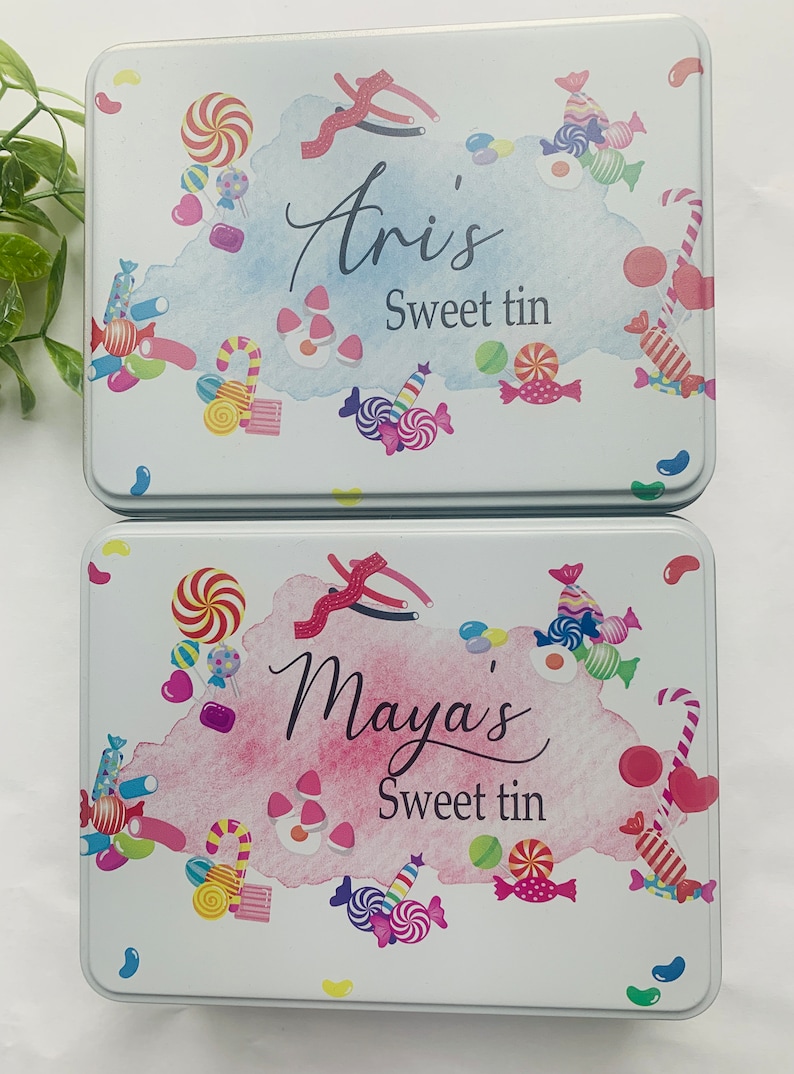 Personalised sweet Tin, sweeties, treat, girlfriend, Valentines, gift for her, him, Mother's Day, Father's Day, Mum, Dad image 7