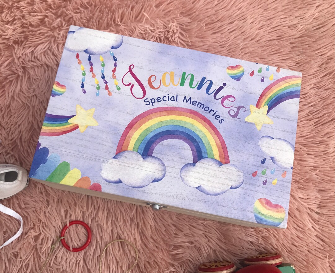 Personalised Wooden Keepsake Box Memory Box Children Box Baby Box
