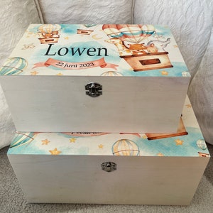 Personalised wooden keepsake box, memory, children, baby, gift, christening, birthday, newborn, new arrival, for her him, pregnant, mum, dad image 5