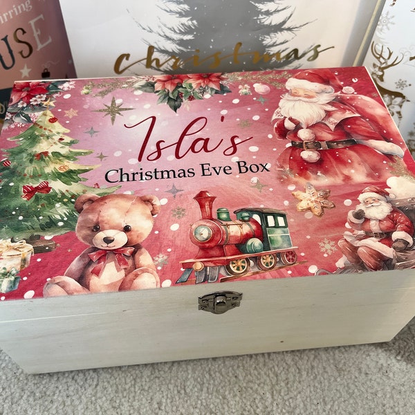 Personalised Christmas Eve box, Christmas Eve box, Christmas Eve, Christmas box, Christmas crate, toddler gift, Xmas gift, Santa, Christmas
