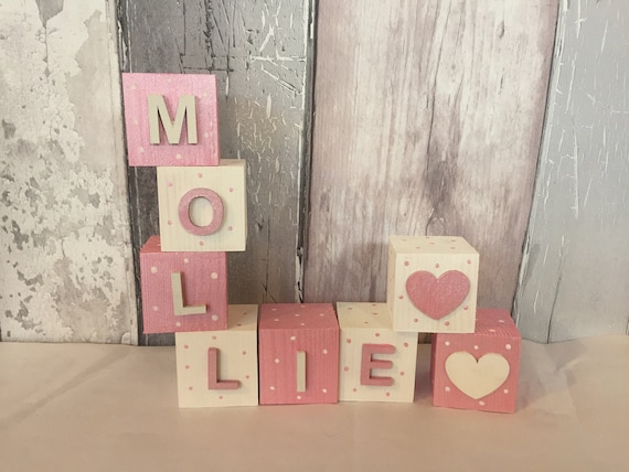 wooden name blocks