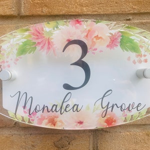 Modernes Türhausschild, Einweihungsgeschenk, neues Zuhause, Nummer, Schild, Plakette, Adressschild, Geschenke für sie, Muttertag, Mama, Mama