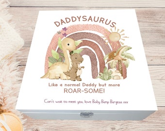 Personalised keepsake box for Dad, Daddy, Father's Day, birthday, New Dad, new parent, Dad to be, newborn, new arrival, for him, Husband