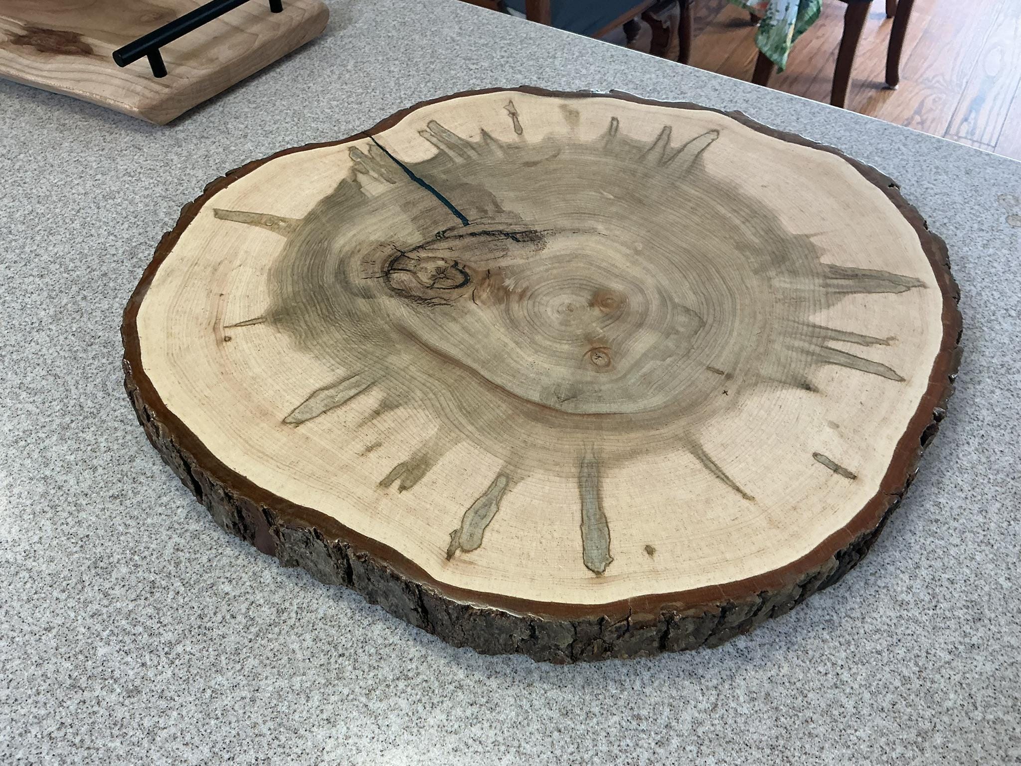 Ambrosia Maple Tree Slice, Rustic Wood Slab Centerpiece, Woodland Decor ...