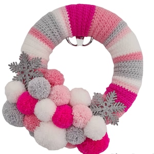 Crochet Christmas Wreath Pattern - Shimmer (US Terms)