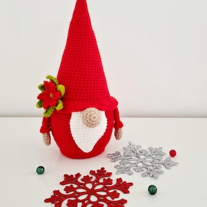 Crochet Christmas Gnome - Classic (Red)