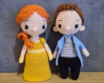 Bridgerton Inspired Crochet Dolls - Penelope and Colin