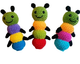 Crochet Caterpillar Finger Puppet Pattern