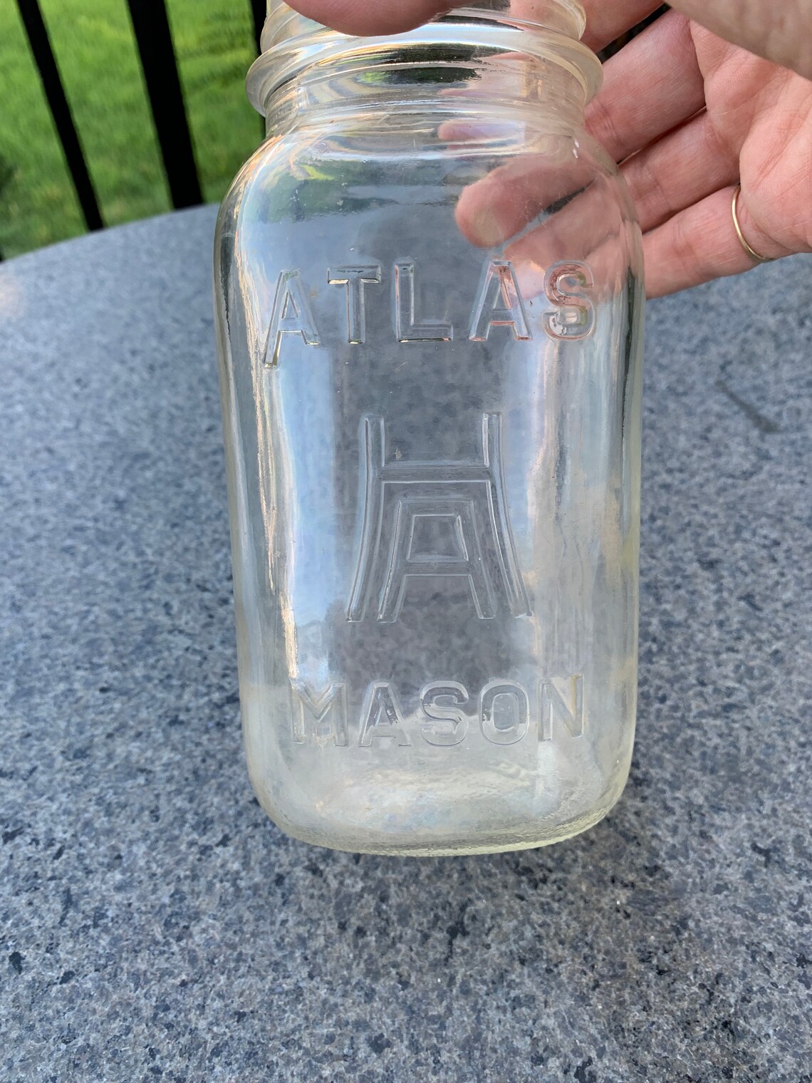 Vintage Atlas Mason Jar 3 Cup Old 3 available Etsy