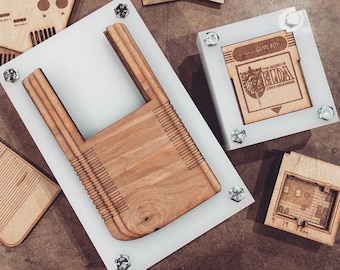 SVG Lasercut Gameboy Jigs