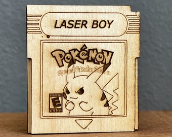 SVG Pokemon Yellow Diorama Cartridge for Gameboy Laser
