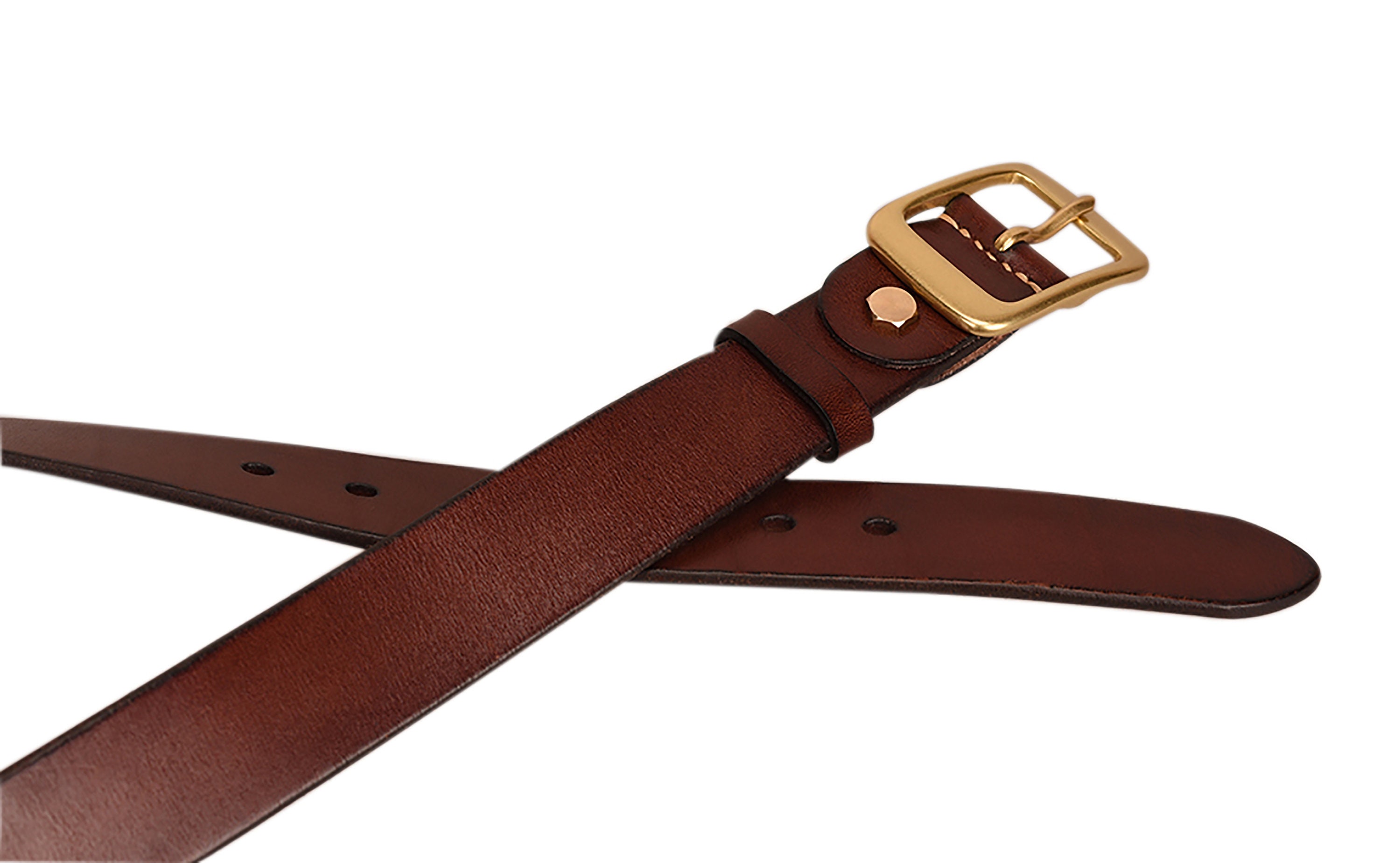 Handmade LEATHER BELT. solid BRASS buckle.genuine leather Etsy