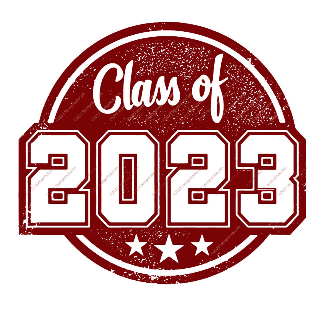 Class of 2023 Graduation Stamp Digital Vector Download Etsy