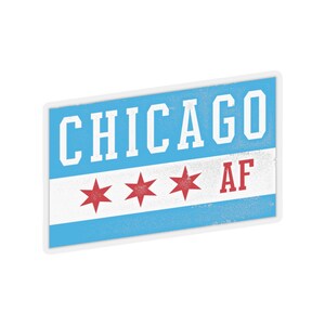 Chicago AF gestanste sticker