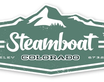 Pegatinas de Steamboat Colorado