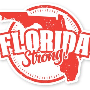 Florida Strong 5" Die Cut Stickers