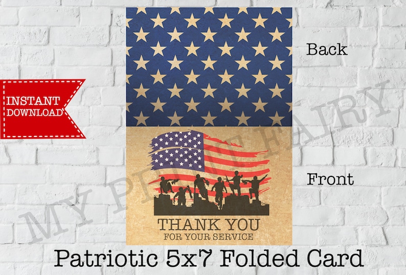 5x7 Patriotic Printable