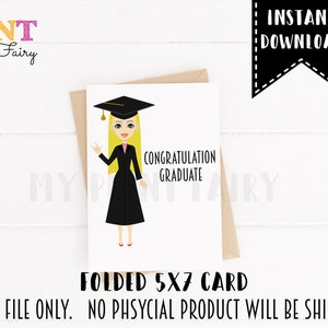 Download instantâneo da linguagem de sinais do cartão de formatura Eu te amo ASL. Cartão de graduação de parabéns para impressão. Cartão de graduação de parabéns DIY.
