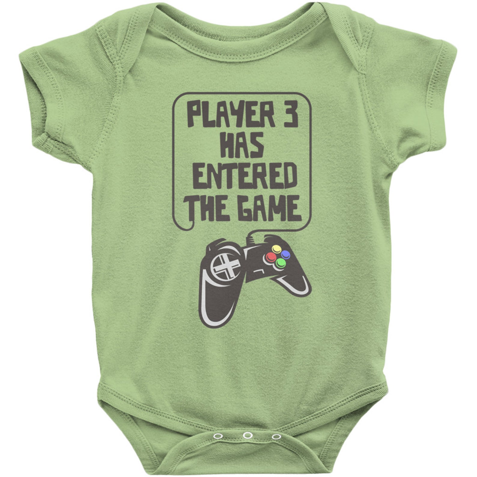 Player 3 Has Entered The Game Baby Grow Gamer Baby Clothes Etsy