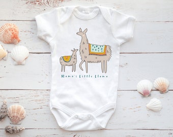 Llama Romper | Llama Baby Clothes | Mama's Little Llama Baby Grow | Llama Baby Gift