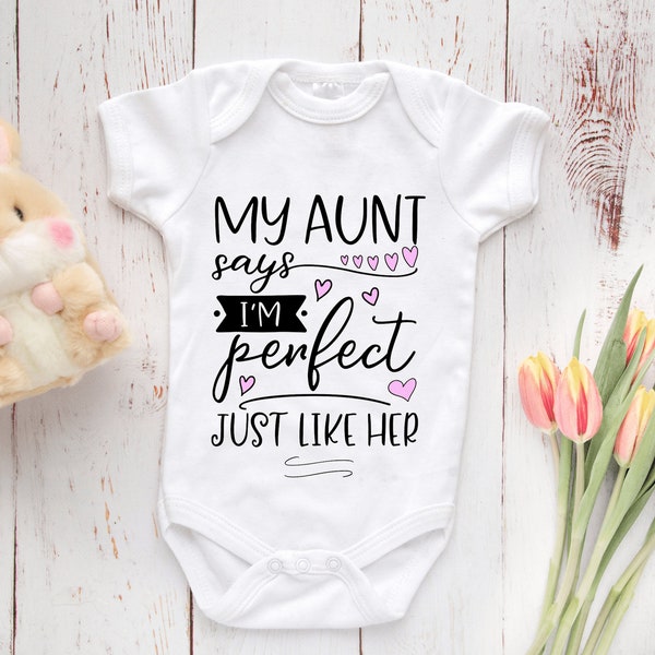 Svg My Aunt Says I'm Perfect Just Like Her Svg - Etsy