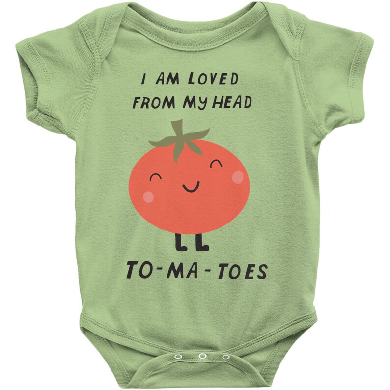 Vegetable Baby Clothes I Am Loved From My Head Tomatoes Etsy