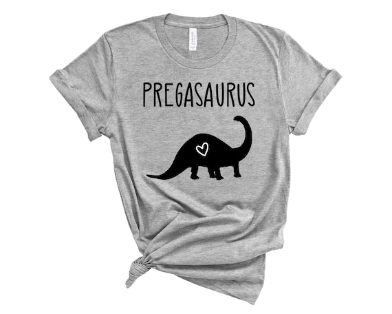 Pregasaurus Shirt Pregnancy Announcement TShirt Pregasaurus Rex Expectant Mother Gift Funny Maternity Top Maternity Clothes