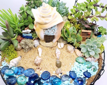 Seashell Beach Gnome House 9774 Fairy Garden
